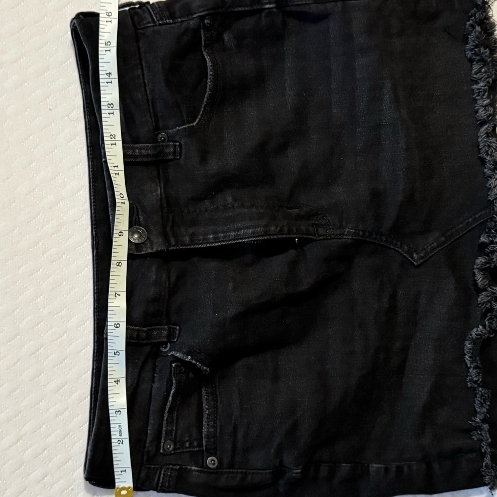 American Eagle Black Denim Skirt.  Size 10 - Picture 7 of 7
